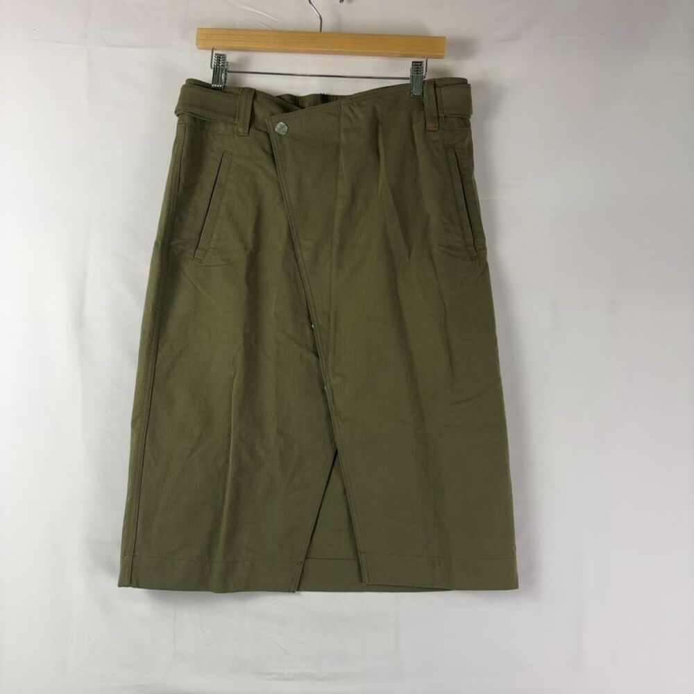 Gap x Victoria Beckham Olive Wrap Cargo Midi Skirt